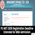 PU MET 2026 Registration Deadline Extended for MBA Admission; Apply by April 5 @met.puchd.ac.in
